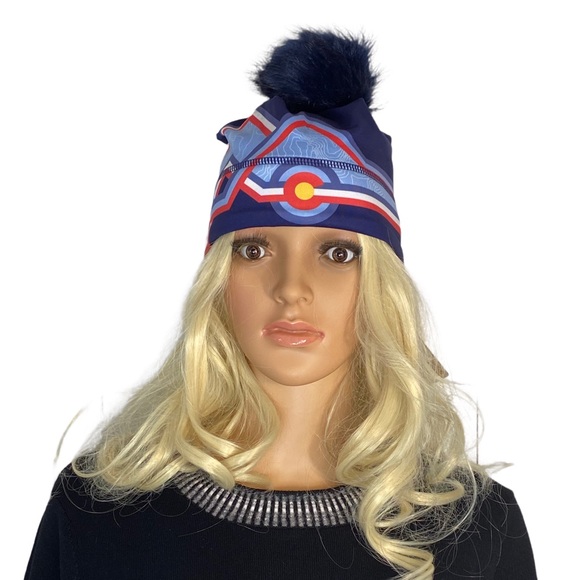 NWT Krimson Klover Mile High Beanie Hat Removable Pom Pom New - Picture 2 of 8